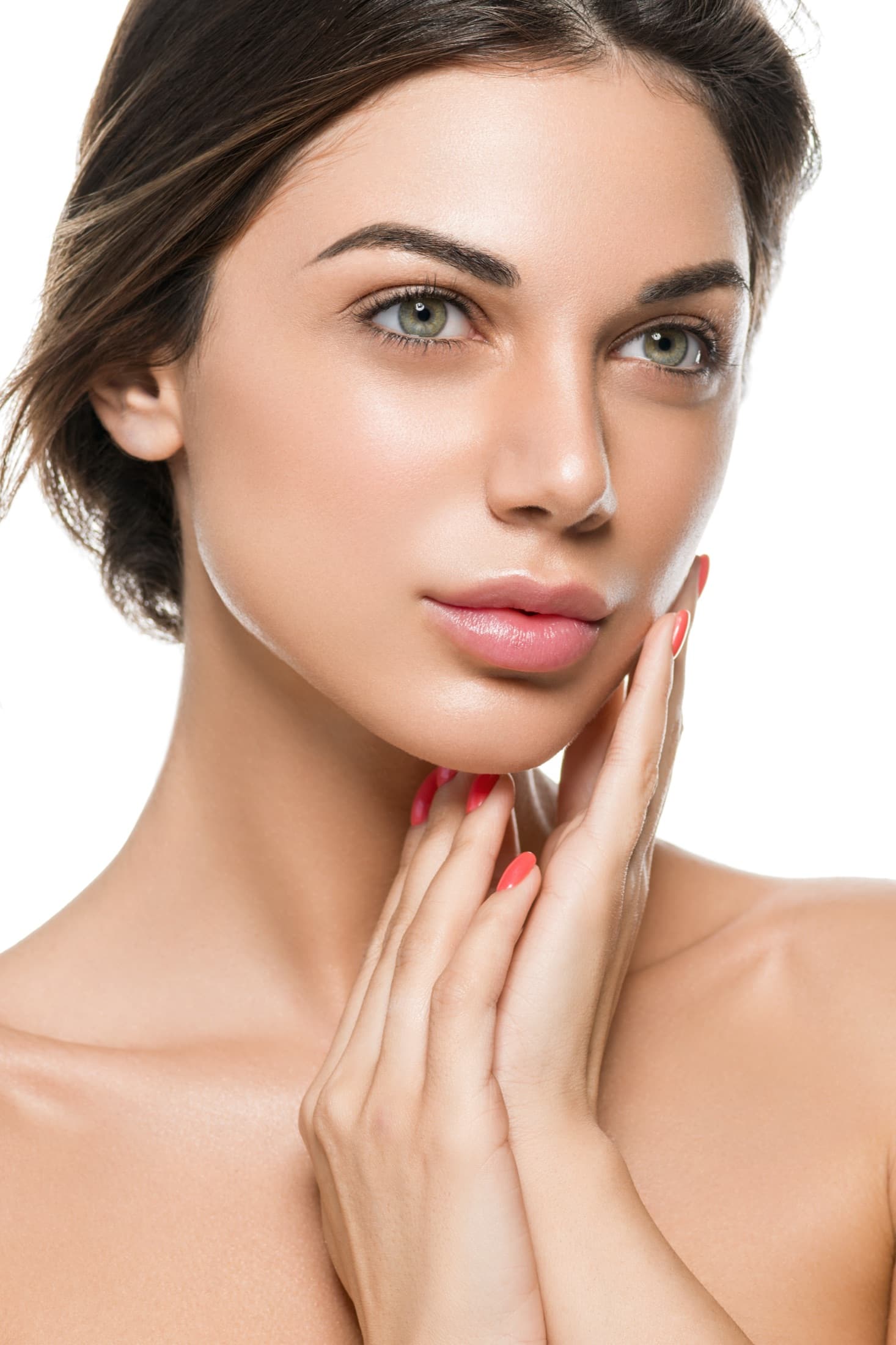 Close-up of healthy, even-toned skin